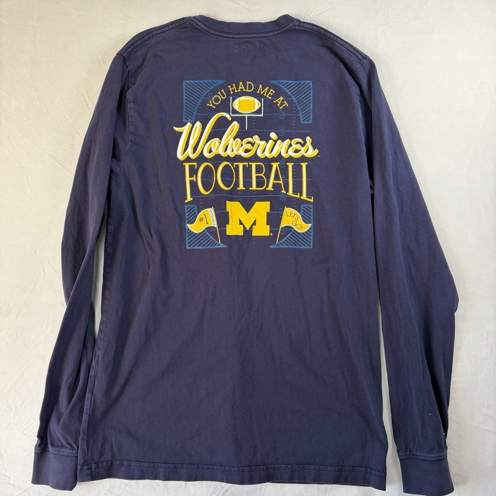 Champion Women's Wolverines University Of Michigan Football Long‎ Sleeve Size M